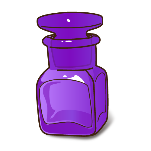 薬瓶 紫