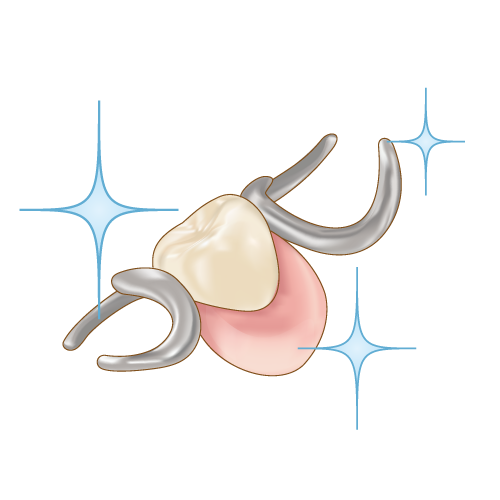 キラキラの部分入れ歯
