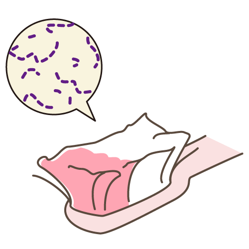 ピンクの歯ブラシに潜むミュータンス菌