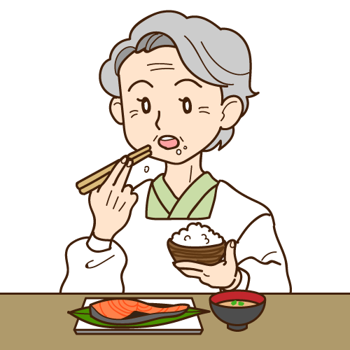 ぽろぽろと食べこぼす 歯科素材 Com 歯医者さん向け無料イラスト