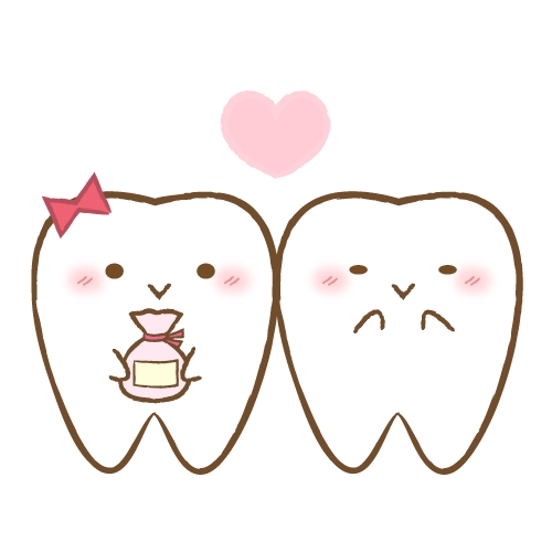 バレンタインの歯のキャラクター