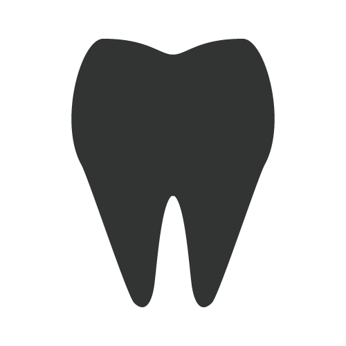 シルエットアイコン「一般歯科」黒