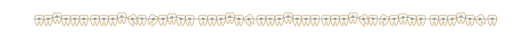 ちいさな歯の区切り線（矯正）