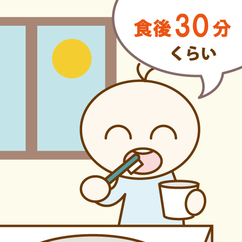 虫歯を予防する食生活(食後３０分くらいの歯磨き)